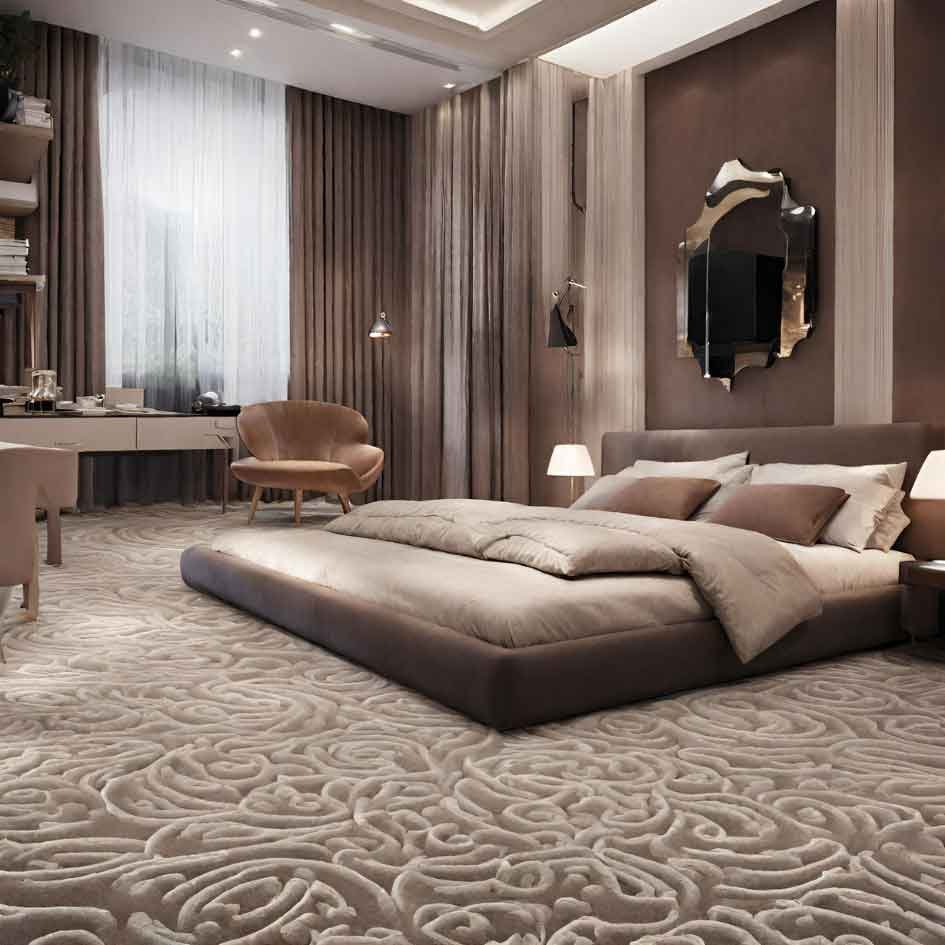 bedroom carpet design